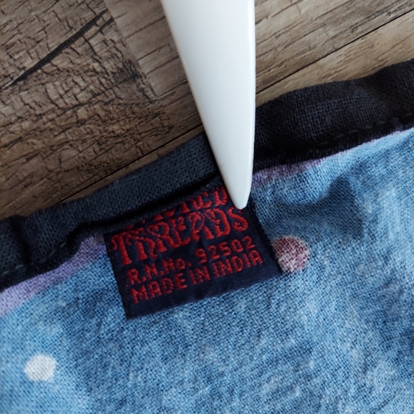 VINTAGE 90s Sacred Threads Wall Tapestry Alien UFO Space - Picture 7 of 11